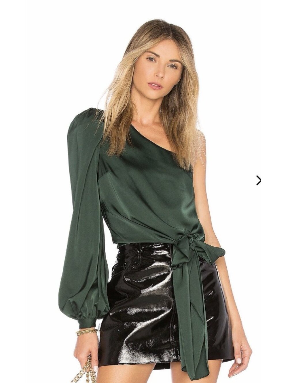 NWT Lovers + Friends Revolve Kendall Blouse Sz M Green